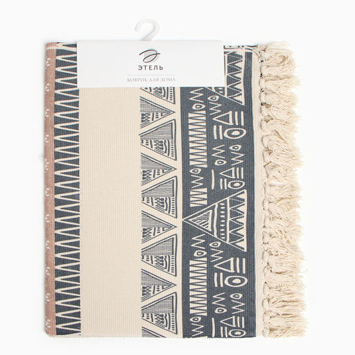 Ковер Этель «Ethnic style», 60×150 см, 50% хл, 50% п/э