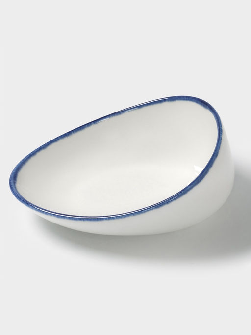 Салатник Magistro Blue Lagoon, 350 мл, 19.2×14.9×7.9, фарфор, белый