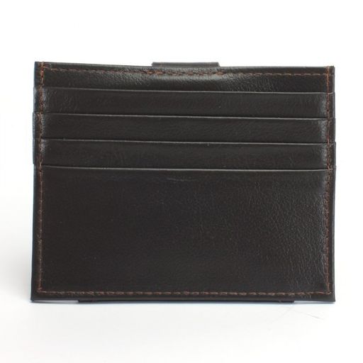 Визитница-кардхолдер Croco-ВК-206 н/к, 1отд, 12карм, коричневый матовый (5) 238505  фото 2