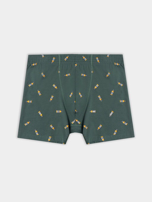 Цена за 2 штуки! Трусы мужские боксеры удлиненные зеленые - Mark formelle фото 7