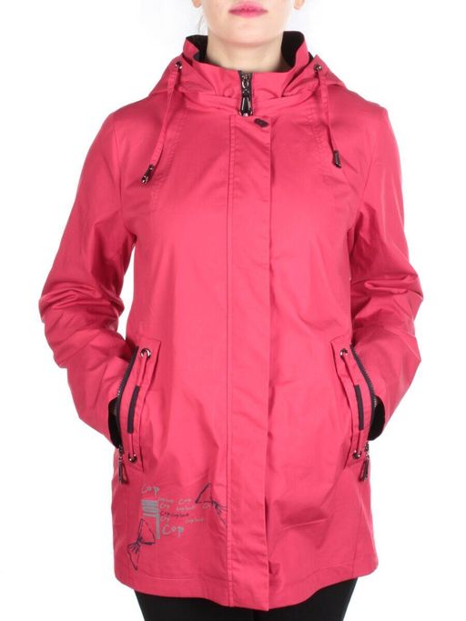 F654 CRIMSON Ветровка женская CO-COCOPINE (85% хлопок, 15% полиэстер) - Fashion фото 2