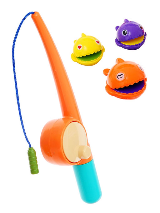 Магнитная рыбалка «Забавные рыбки», 3 рыбки, удочка, МИКС