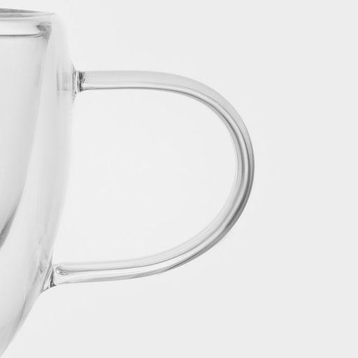 Кружка с двойными стенками Magistro «Дуо. Coffee», 200 мл, стекло, прозрачная