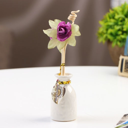 Набор подарочный с диффузором Ваза с цветком, аромат фиалка, Богатство Аромата фото 6