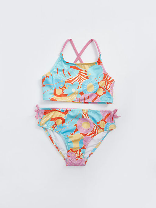 Bask?l? K?z ?ocuk Bikini