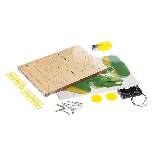 Электронный конструктор Механический тираннозавр, 91 элемент, наклейки - Эврики фото 2