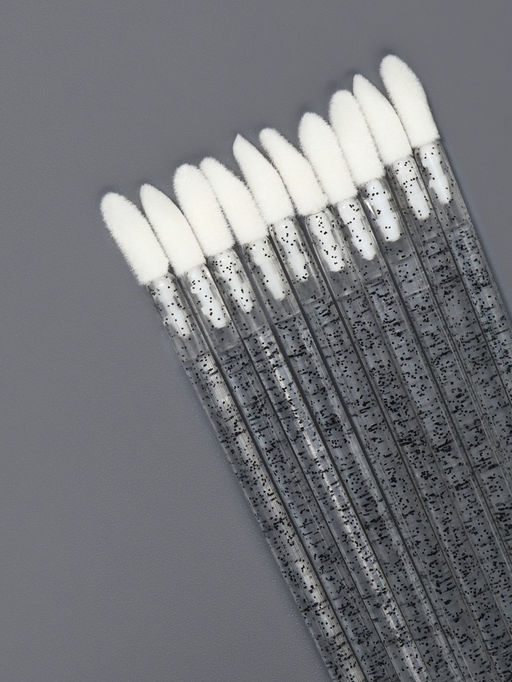 Аппликаторы для помады и блеска, набор - 10 шт., 9 см, чёрные