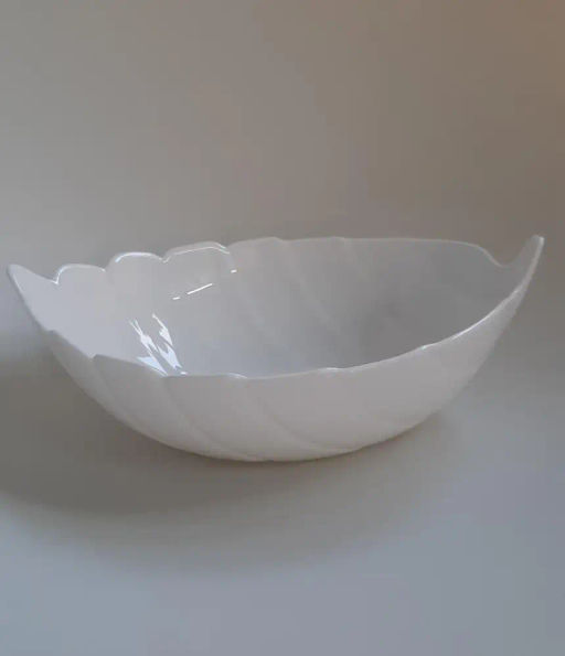 Салатник из белой стеклокерамики с рельефным рисунком Asti Лист 17.8см 0001D10/50-SK - Delta фото 10