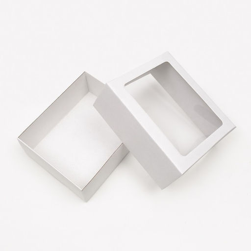 Цена за 5 шт. Коробка сборная, крышка-дно белая с окном 25х21х10 см - Simaland фото 3