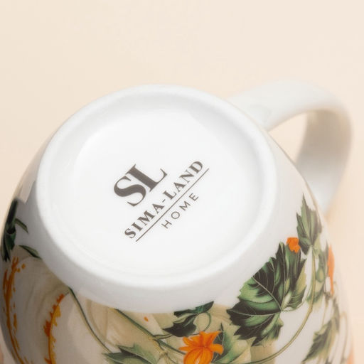 Кружка SL Home Фете дэ ла мойсон, 400 мл, 9×10 см, фарфор, белая