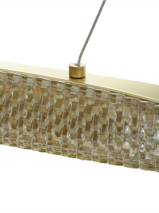 Люстра Ella 88 Вт LED 3000-6000К медь 100×35×120 см