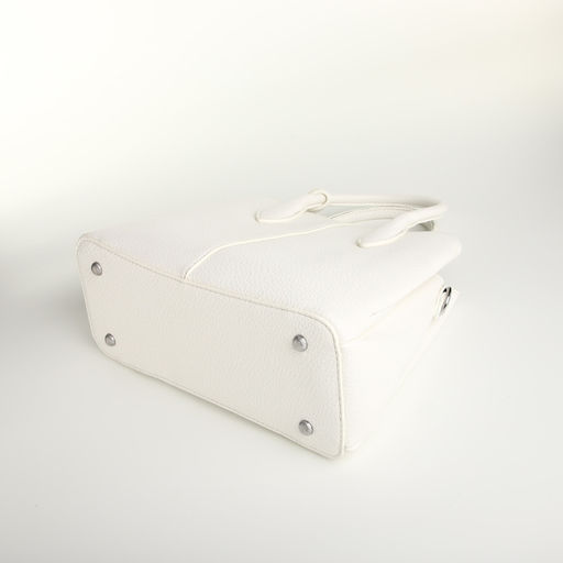 Сумка женская тоут TEXTURA на молнии, 29×11×23 см, однотонная, белая