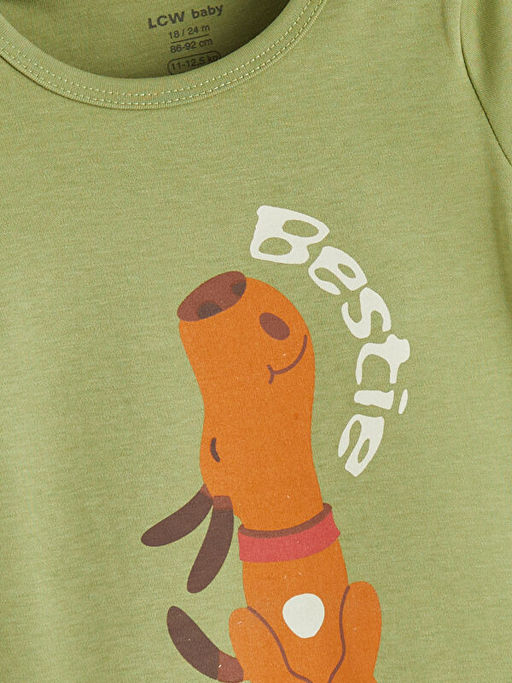 Bask?l? Erkek Bebek ??t??tl? Body 2li