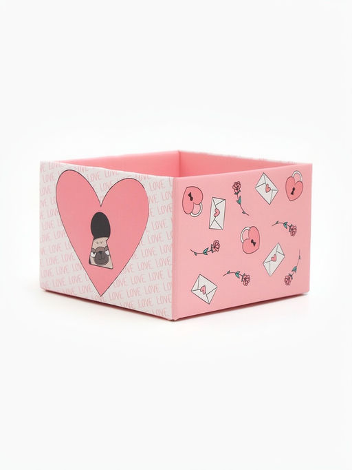 Цена за 2 шт. Коробка With love 12х12х8,5 см Б/К 270 гм/2