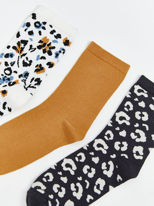 Desenli Kad?n Soket ?orap 5li