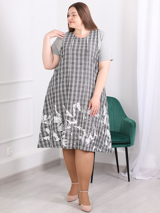 Платье больших размеров летнее - Almond фото 2