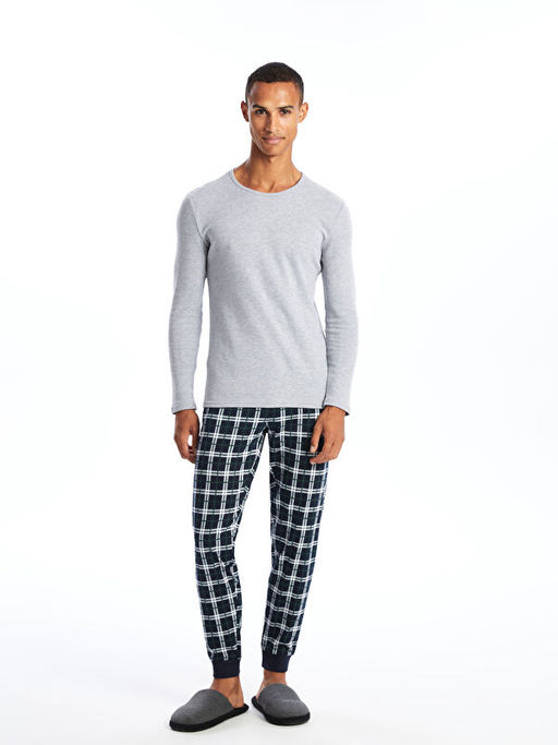 Standart Kal?p Ekose Erkek Pijama Alt