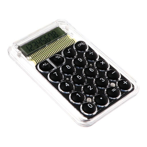 Калькулятор настольный 8-разрядный, KS-005, прозрачный корпус