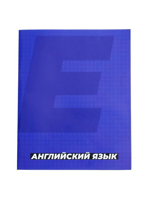 Цена за 15 шт. Тетрадь предметная, 36 листов в клетку, Calligrata «MonoTone. Английский язык», серые листы