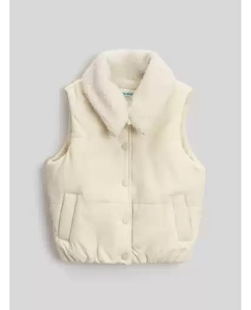 20220400024, Жилет (утепленный) детский для девочек Affogato бежевый