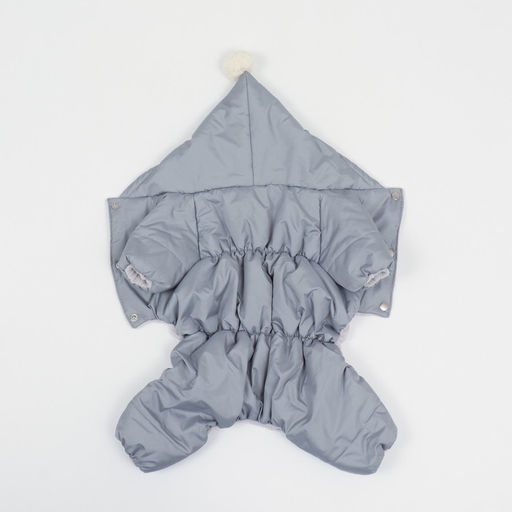 Комбинезон зимний для животных, флис, 2XL (ДС 34-36, ОШ 34-36, ОГ 44-48 см), серый - Simaland фото 7