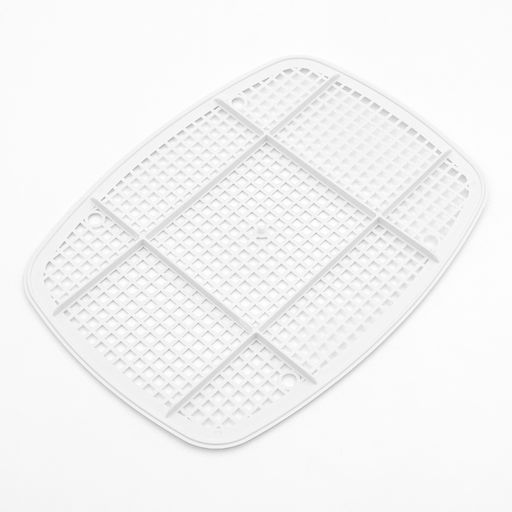 Туалет для кошек «Айша» S, 45×35×18.5 с, с высоким бортом и сеткой, пластик, оранжевый