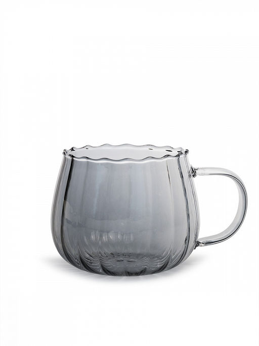 Кружка серый боросиликатное стекло