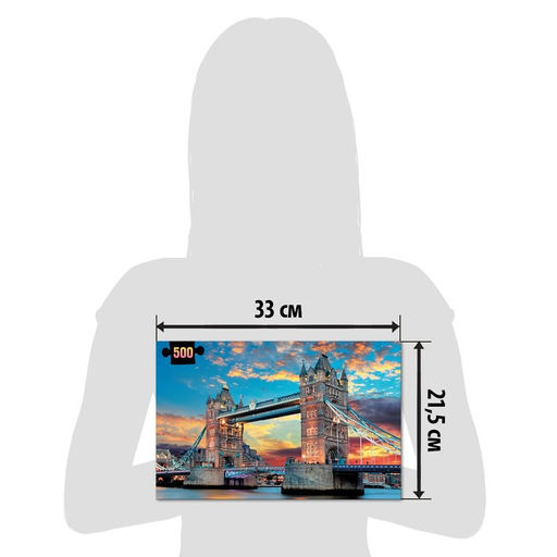 Пазл Лондонский мост, 500 деталей - Puzzle time фото 4