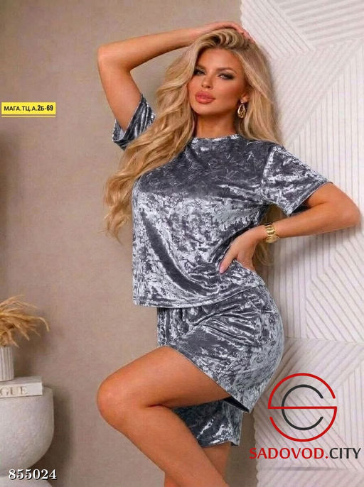 Костюм двойка из велюра - Fiona фото 7