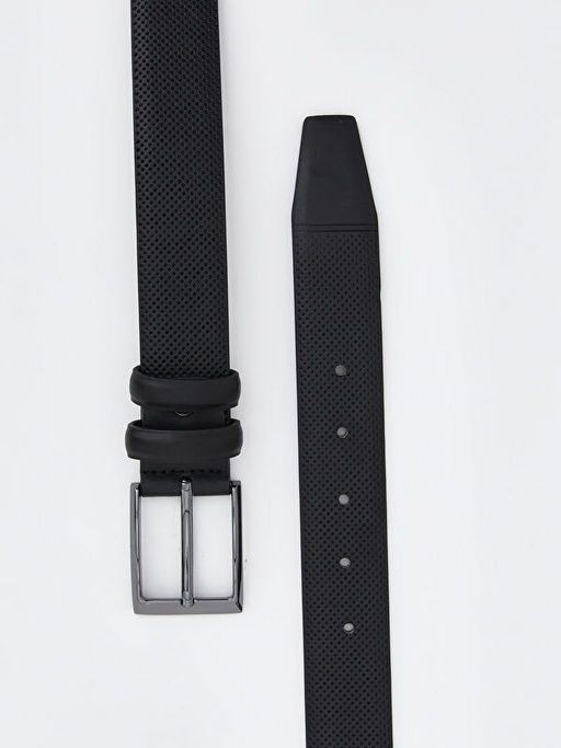 Deri G?r?n?ml? Erkek Kemer