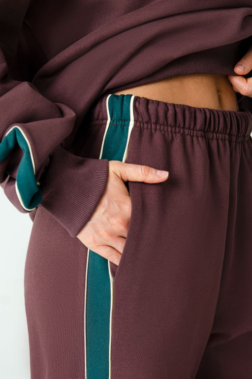 Арт. 2-543 Костюм женский с брюками 44-50 (4 шт) Цвет:коричневый