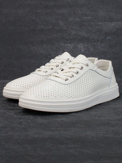 05-PDXL143-2 BEIGE Кроссовки женские (натуральная кожа) - Фабричный китай фото 4