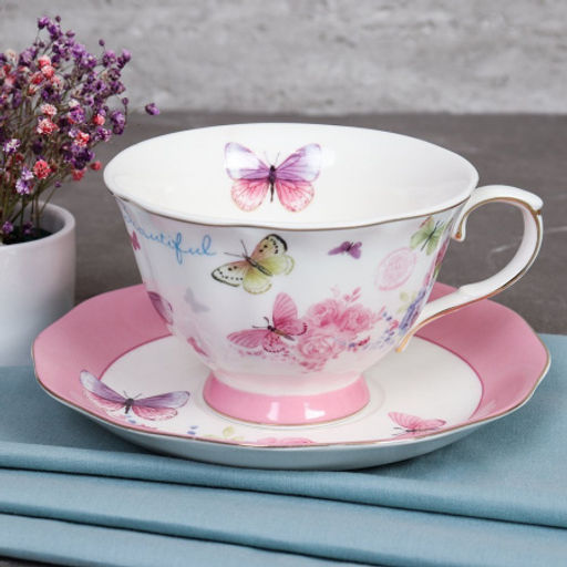 Чайный набор 2 предмета 250 мл на ножке / RS/12-FY22005 Grey / в подарочной коробке - Галеонтрейд фото 2