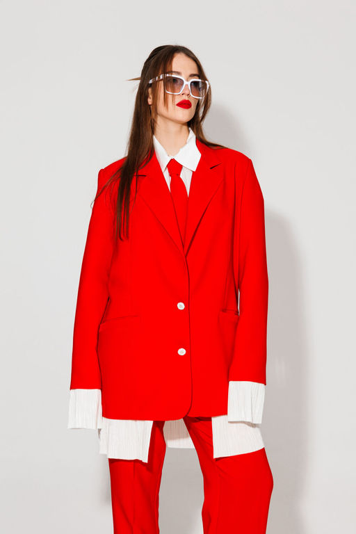 Костюм NIKVA н548-1 красный  фото 3