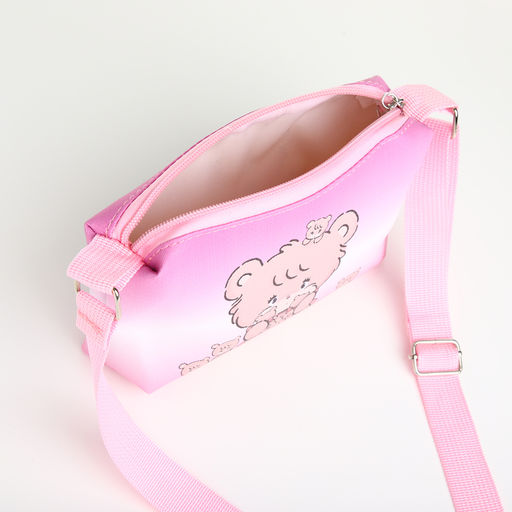 Сумка детская «Мишка», для девочки, розовая