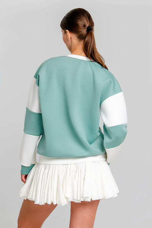 Арт. 15120 Свитшот женский 42-50 (5 шт) Цвет:полынь