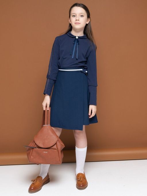 PELICAN, юбка для девочек, Темно-синий фото 3