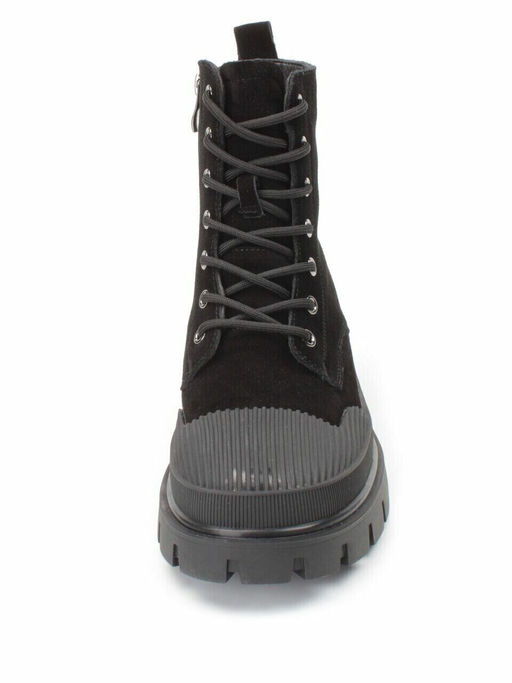 04-297-1M BLACK Ботинки зимние женские (натуральная замша, шерсть)