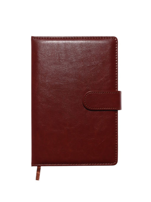 Ежедневник недатированный А5, 112 листов, в линейку, с ручкой, подарочная коробка, коричневый - Simaland фото 4