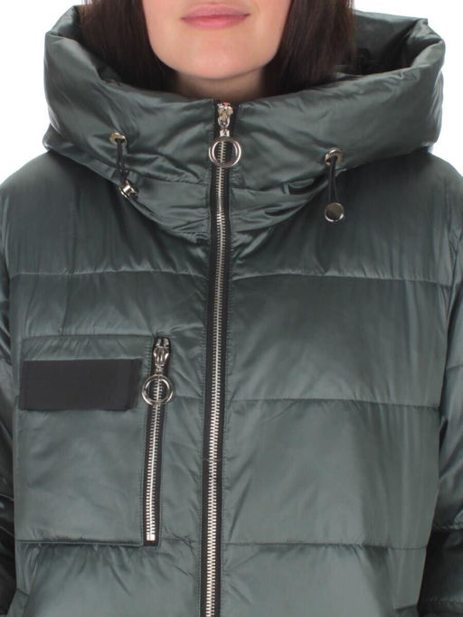 S21121 GRAY/GREEN Куртка зимняя женская (150 гр. холлофайбера) - Fashion фото 11