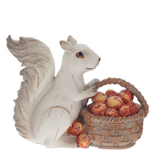 Фигурка декоративная "Белочка", L15 W6 H12,5 см, 2в.