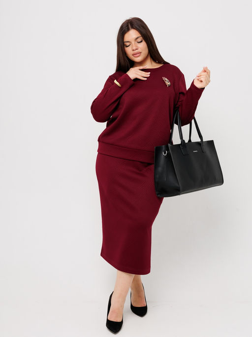 Костюм-К-245 Костюм женский (трикотажное полотно "Глория" г/к) Мокко