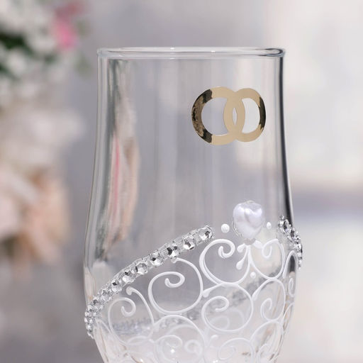 Бокалы свадебные Роскошь, 150 мл - Дорого внимание фото 4