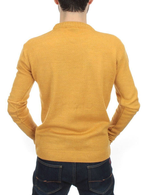 L632 YELLOW Джемпер мужской (100% шерсть) - Fashion фото 5