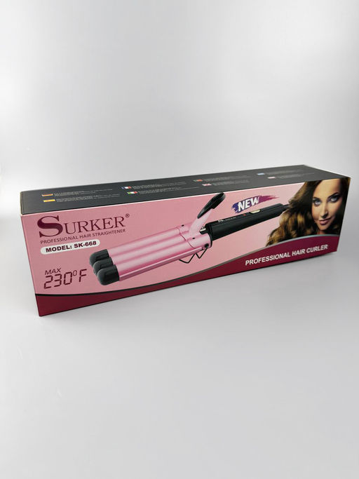 Плойка-щипцы трехволновая для создания локонов SK-668 OLS-766-8