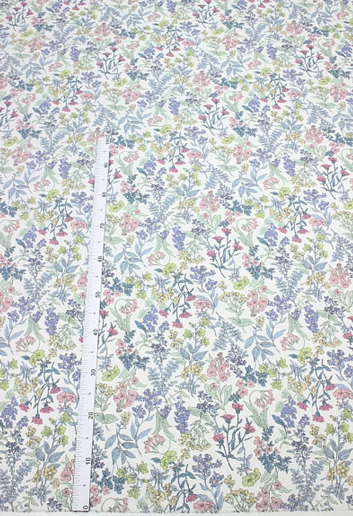 Сатин Ароматное цветение , ш.2.35м, хлопок-100%, 110гр/м.кв - Купава фото 2