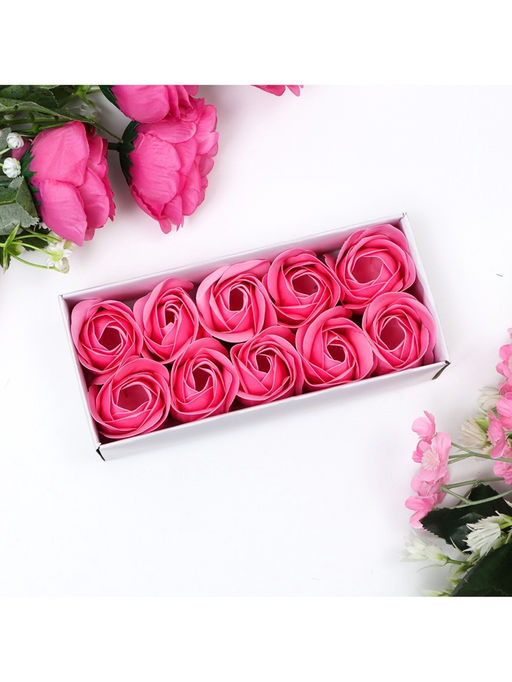 Мыльные розы, розовые, набор 10 шт. - SB BEAUTY фото 12