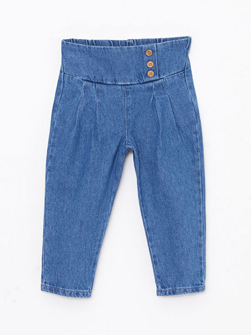 Beli Lastikli Basic K?z Bebek Jean Pantolon - Waikiki фото 3