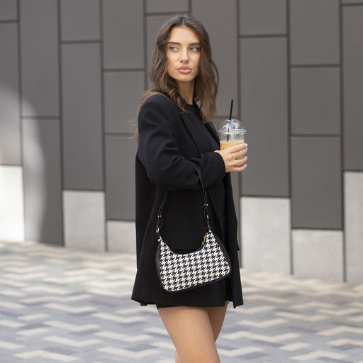 Сумка женская текстильная, 20х23х5.5 см, лапки - Nazamok фото 9