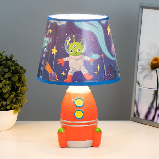 Настольная лампа с абажуром RISALUX Космический корабль, Е14, 15 Вт, 20?20?31 см, МИКС  фото 3